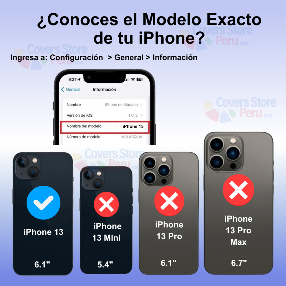 Funda Case para iPhone 13 TPU 100% Transparente Antishock