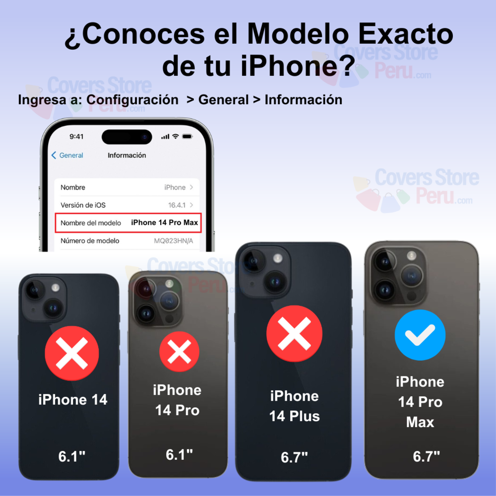 Funda iPhone 14 Pro Max Magsafe + Protector de Camara Azul