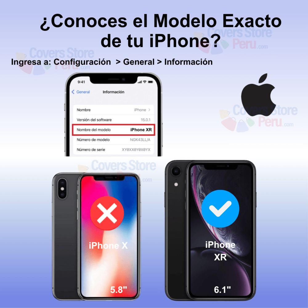 Mica para iPhone XR Protector de Pantalla Black 20K Mate