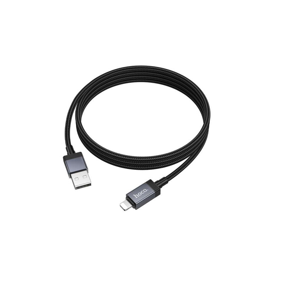 Cable Hoco X118 Generous USB a iP Con Pantalla Negro