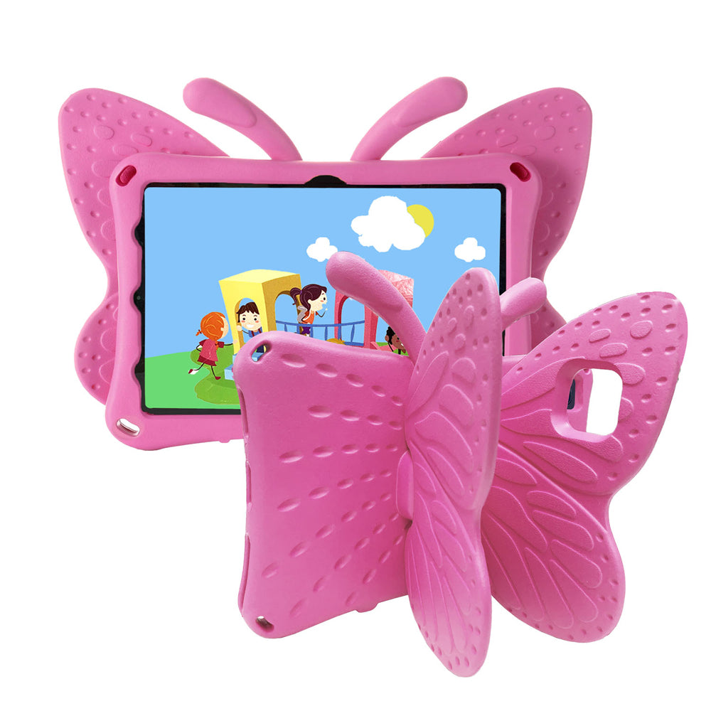 Funda para iPad 8va Gen 10.2" de Goma Mariposa Fucsia