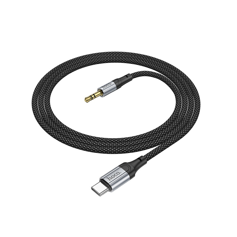 Cable Hoco UPA26 Fresh Adaptador Audio Tipo-C a 3.5mm Negro