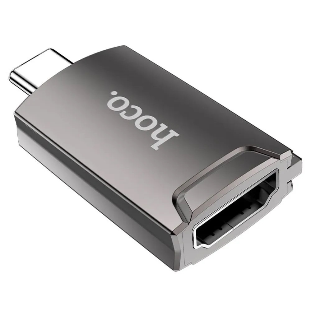 Adaptador Type-C A HDMI Hoco UA19 Negro