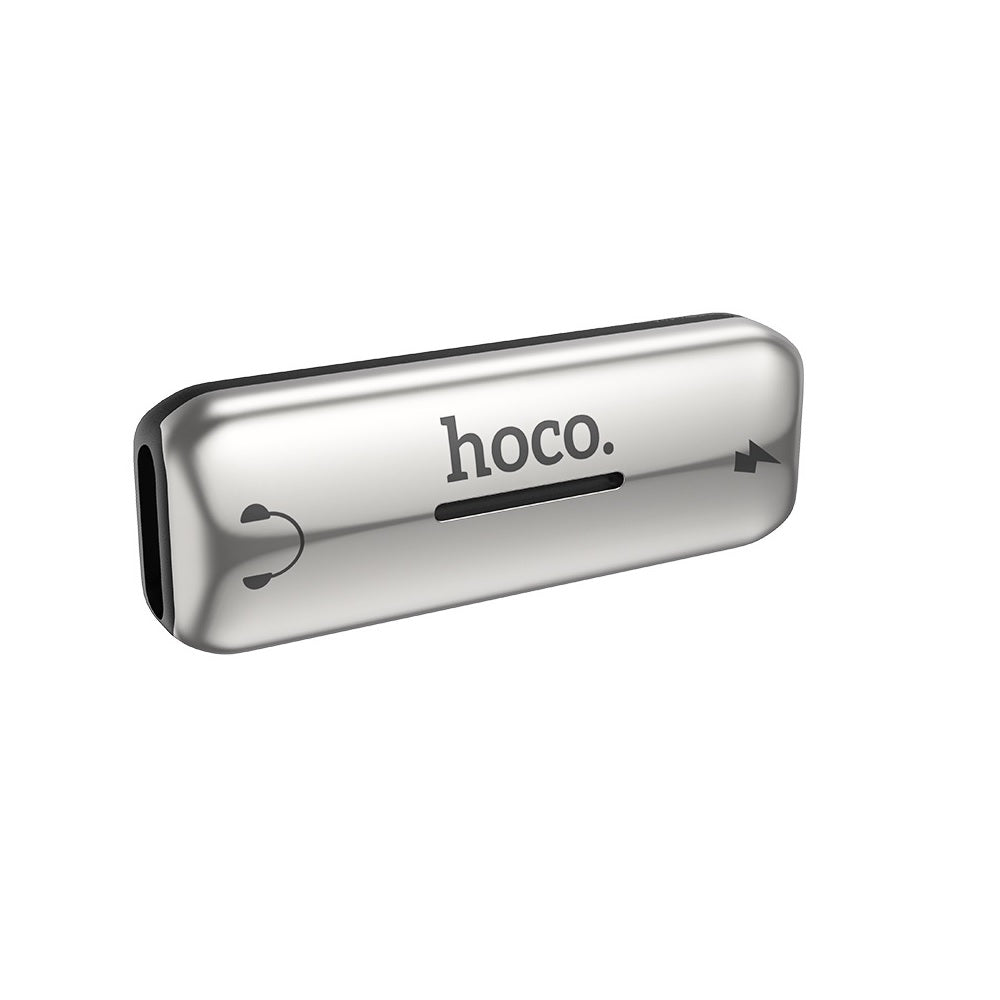 Adaptador Hoco LS27 Convertidor Audio Dual Lightning Negro