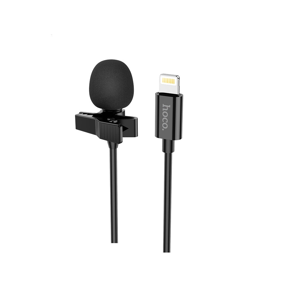 Microfono Lavalier Entrada IP Alambrico Hoco L14 Negro