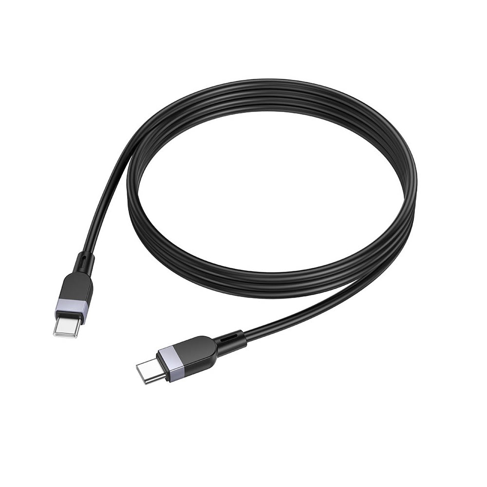Cable Hoco X109 Energy Silicona Tipo-C a Tipo-C 60W 2m Negro