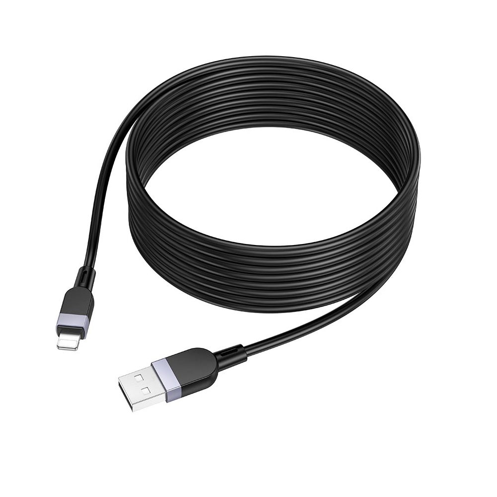 Cable Hoco X109 Energy Silicona USB a iP 3m Negro