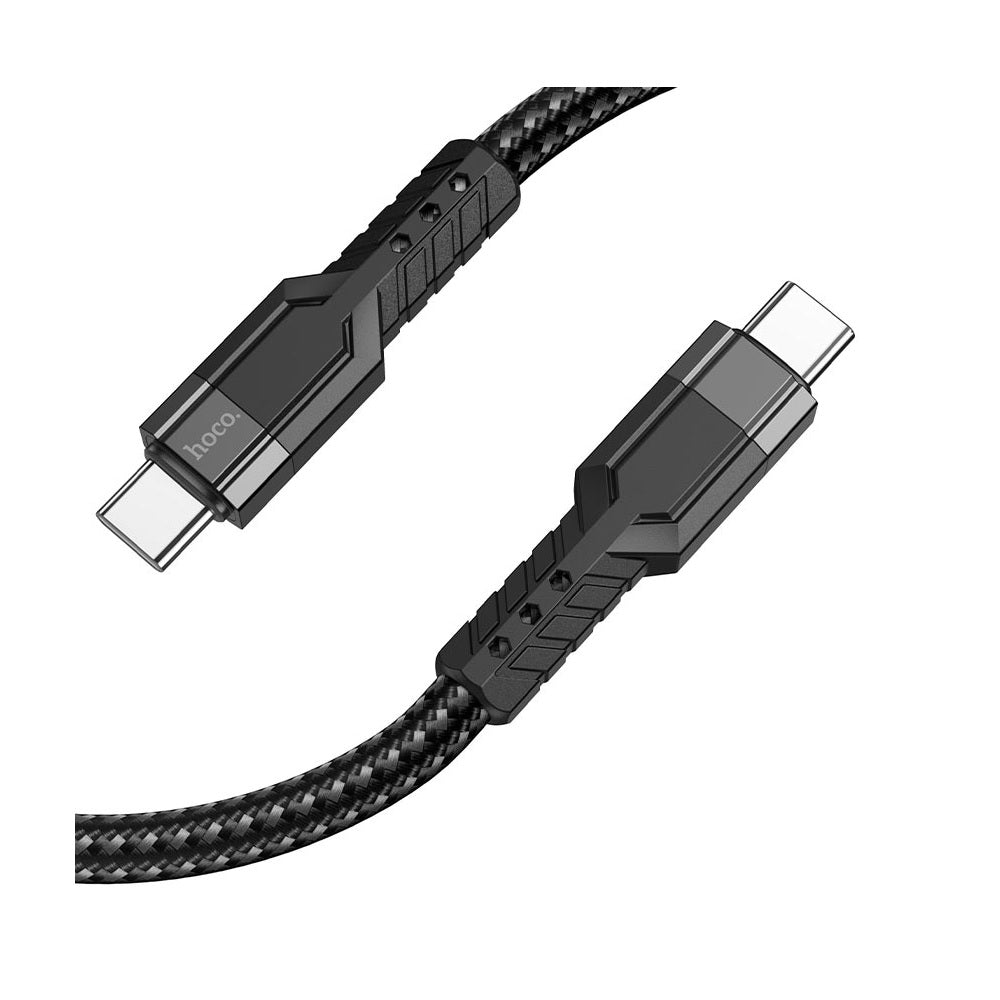 Cable Hoco U110 Tipo-C a Tipo-C 60W Carga Rápida Negro
