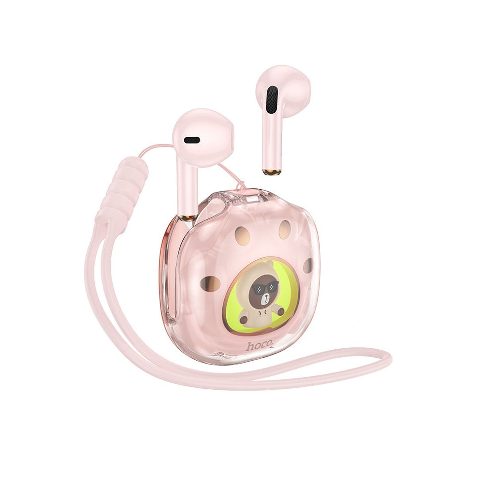 Audífonos Inalambricos Hoco DES36 Bluetooth Rosa