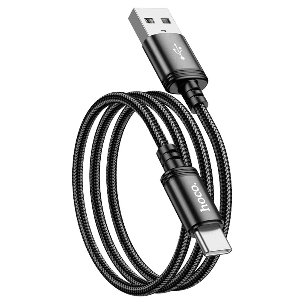 Cable de USB a USB-C Hoco X89 1M Negro de 3A