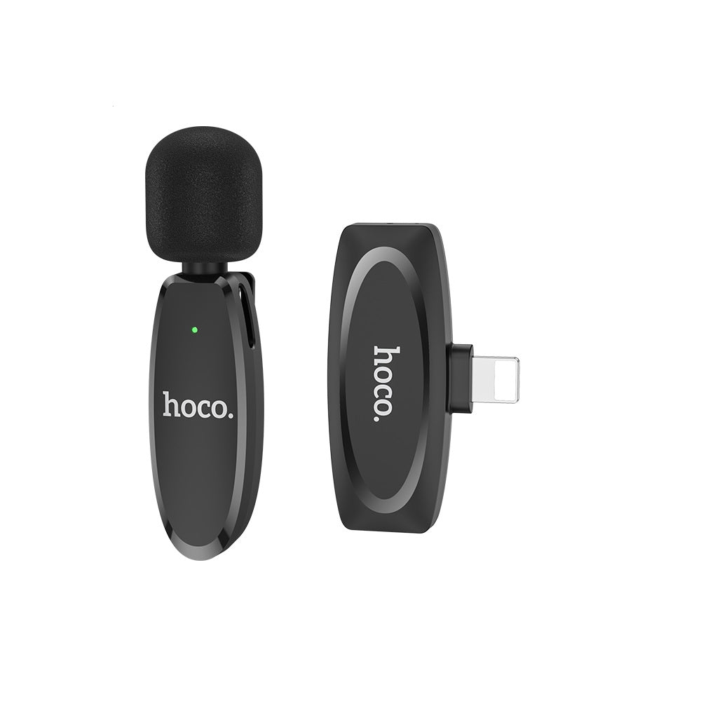 Microfono con Interfaz IP Inalambrico Hoco L15 Negro