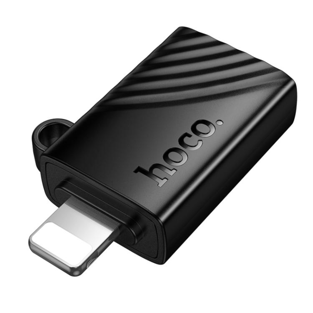 Lector Tarjetas Hoco HB53 iP Mini MicroSD TF Card Reader Gris