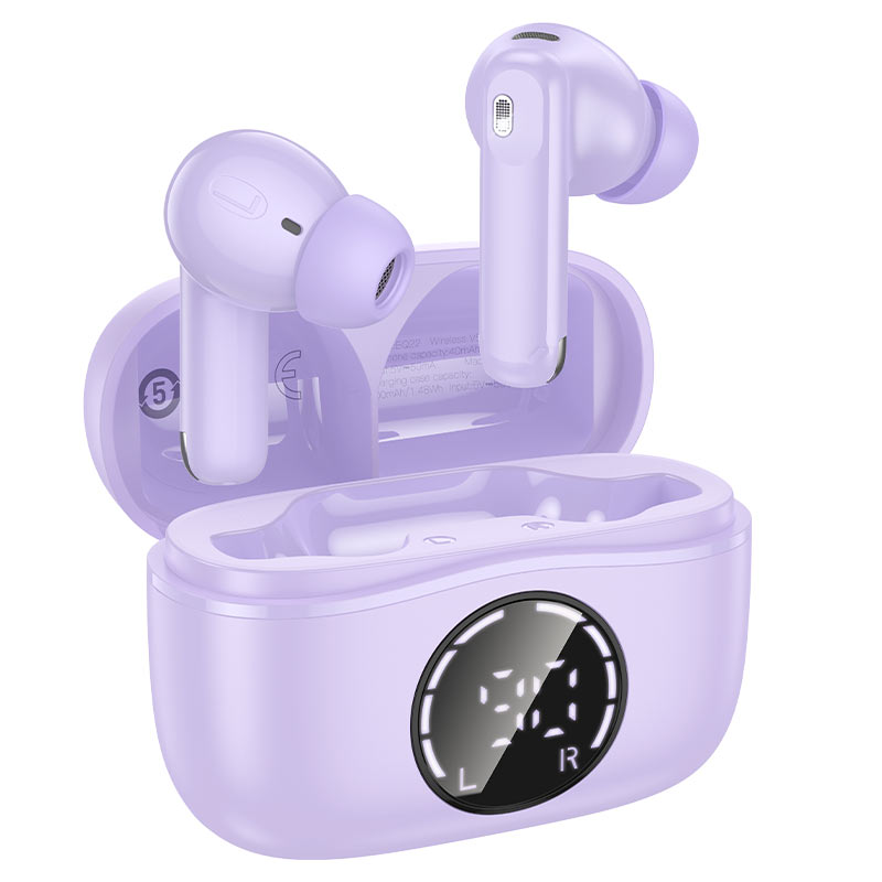 Audífonos Inalambricos Hoco EQ22 Bluetooth ANC ENC Purpula