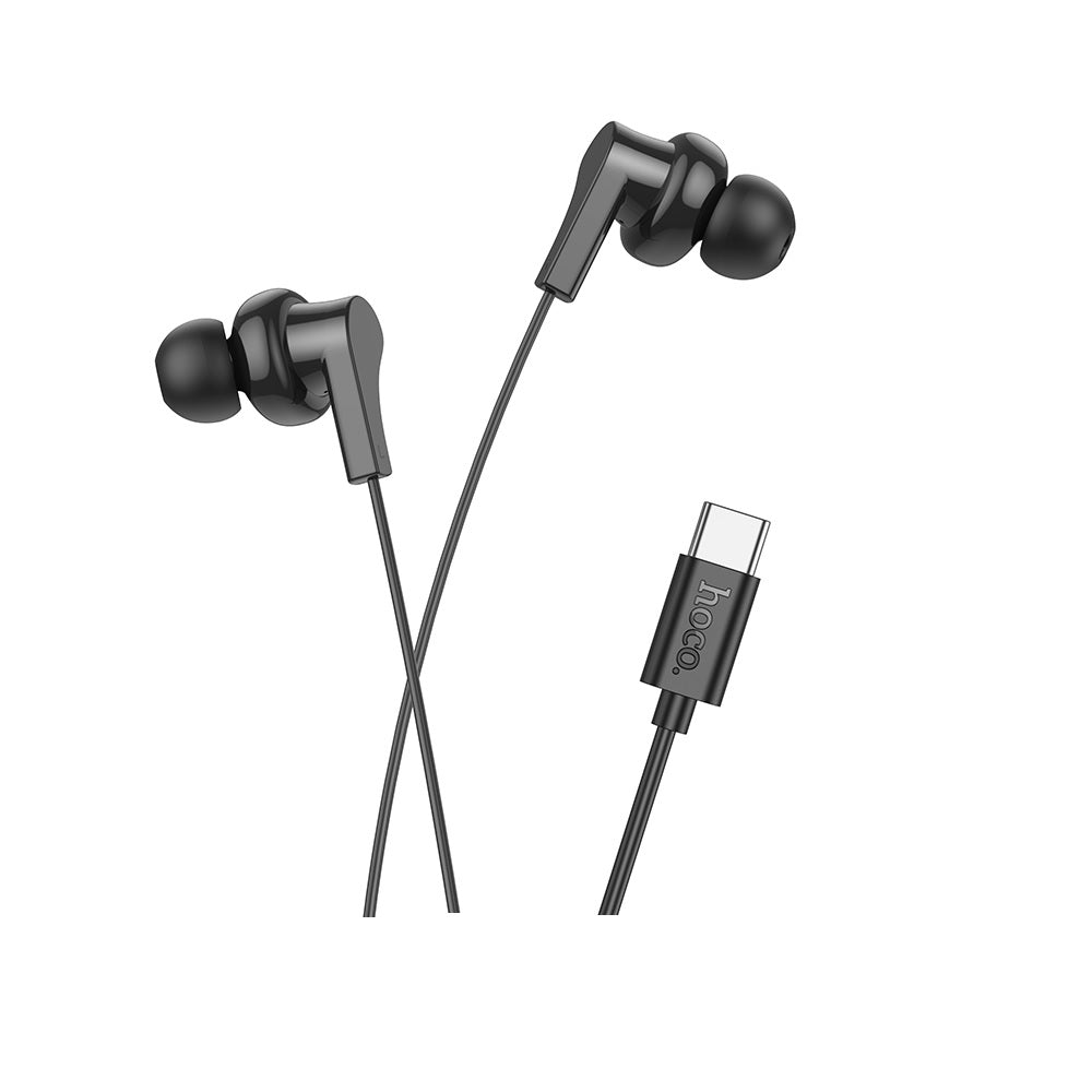 Audífono con Micrófono Hoco M114 Alámbrico Tipo C Negro