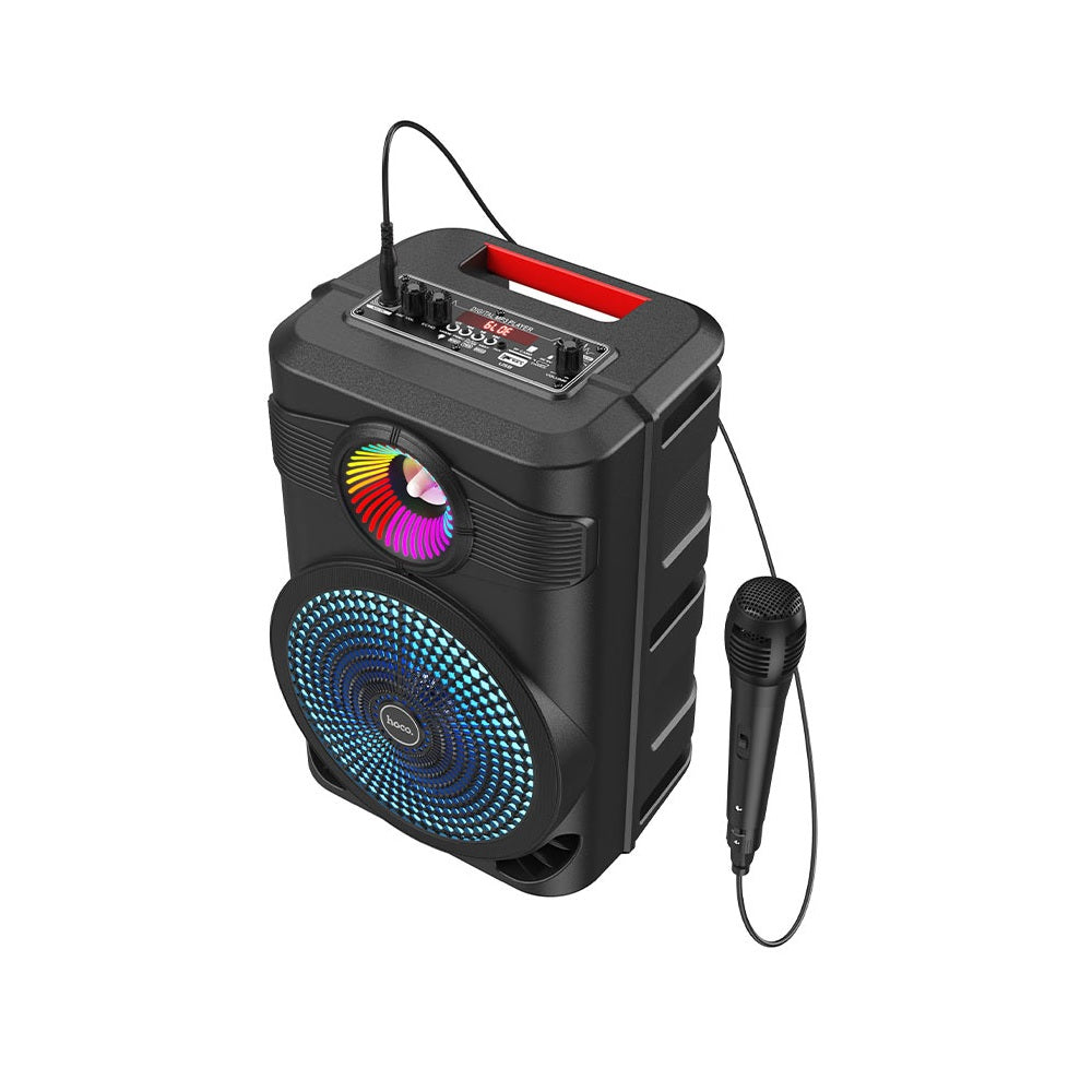Parlante Bluetooth Karaoke con Luces Hoco BS46 Negro