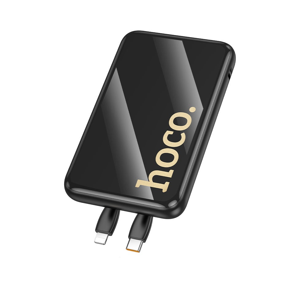 Power Bank 10000mAh Hoco Q37 Graceful 2 Cables 22.5WNegro
