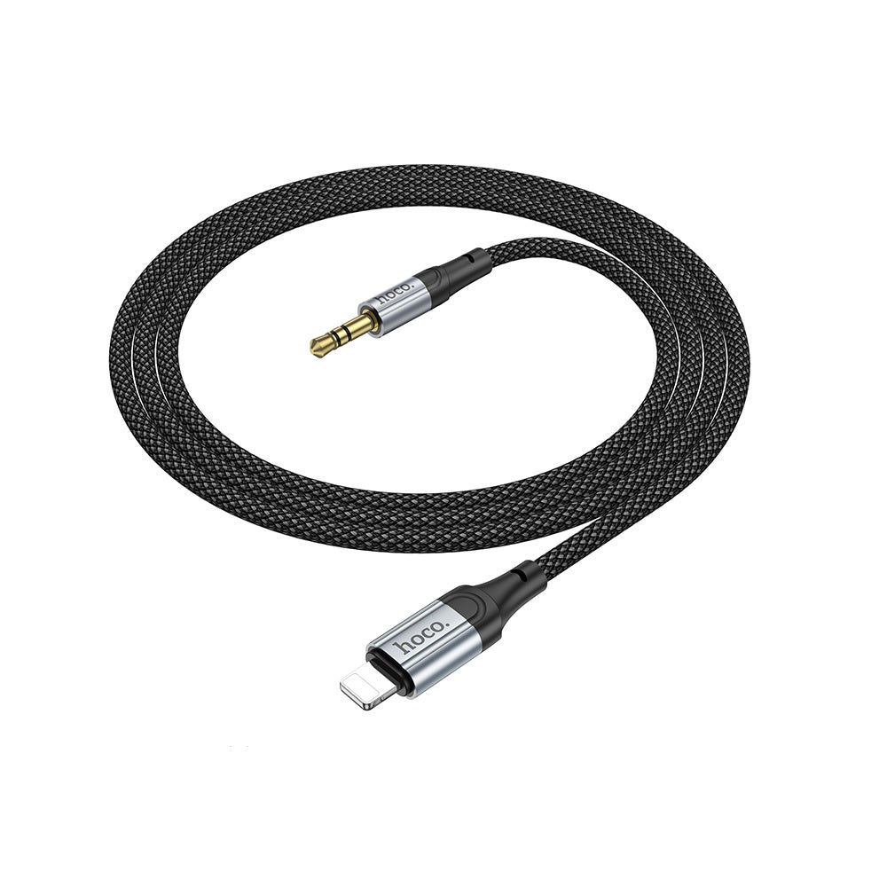 Cable Hoco UPA26 Fresh Adaptador Audio de iP a 3.5mm Negro