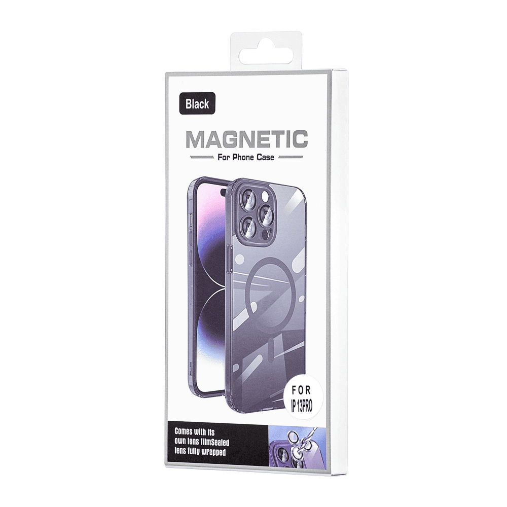 Funda para iPhone 12 Pro Max Magsafe Transparente Negro