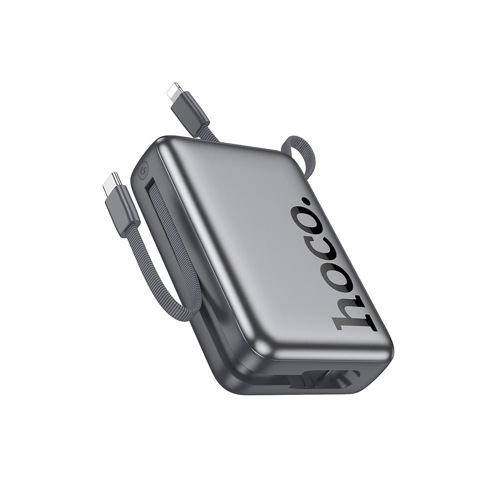 Power Bank 20000mAh Hoco Q39 Eminente Con Cable 22.5WNegro
