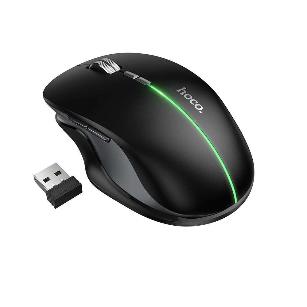 Mouse Inalambrico Gamer Recargable Hoco GM40 Negro