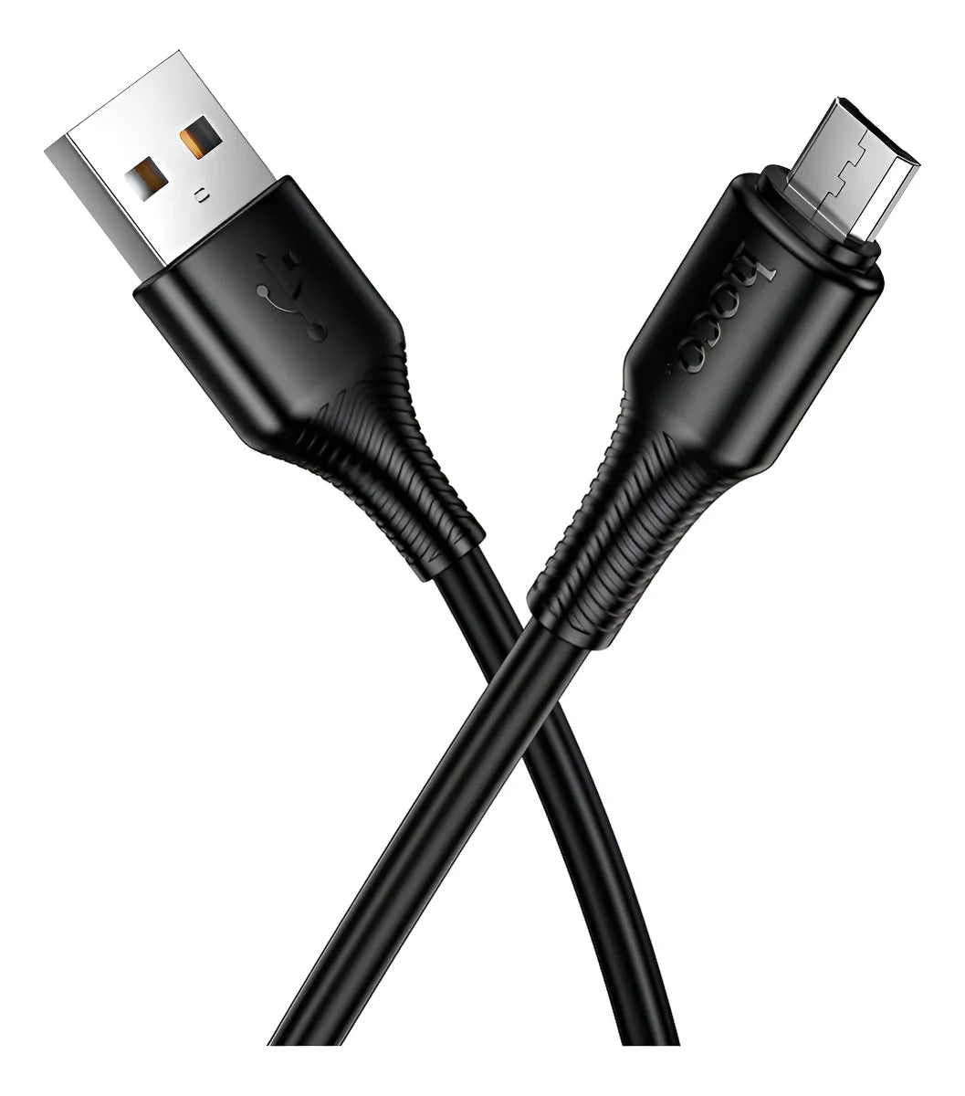 Cable Hoco X120 Beneficio USB a Micro Carga Rápida Negro