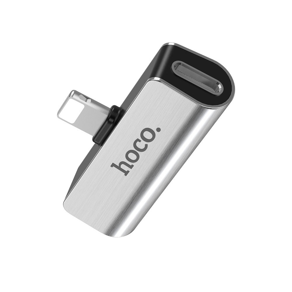 Adaptador Hoco LS25 Convertidor Audio Lightning a 3.5 Negro
