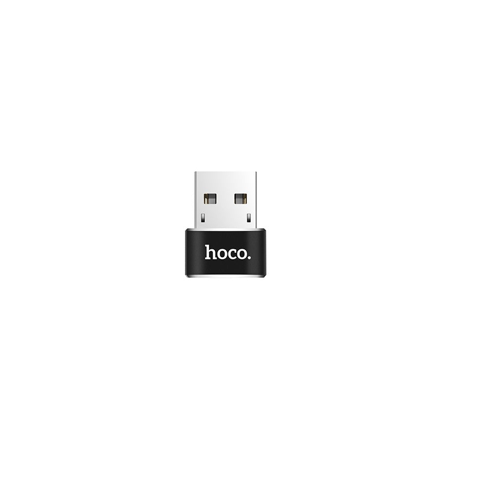 Adaptador OTG Hoco UA6 Tipo C Macho a USB 3.0 Hembra Negro
