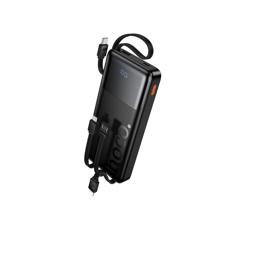 Power Bank 10000mAh Hoco J156 Founder 4 Cables 22.5W Negro