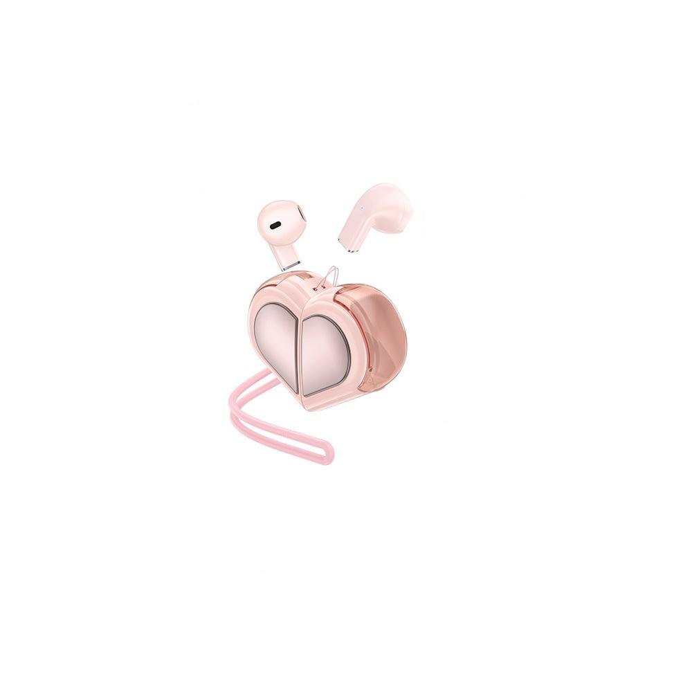 Audífonos Inalambricos Hoco DES39 Bluetooth Corazon Rosa