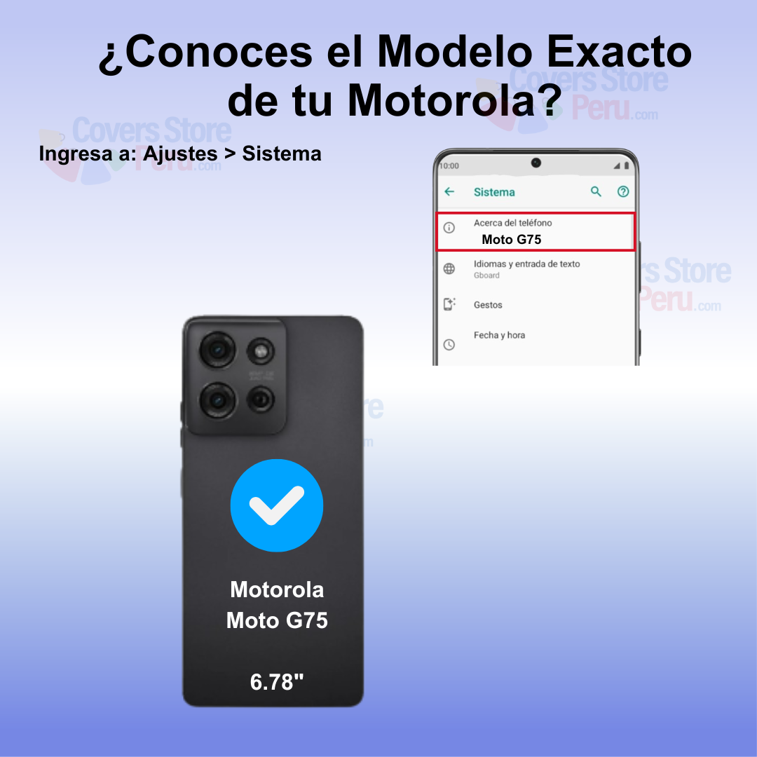 Funda Case para Motorola Moto G75 Ahumado Anillo Azul