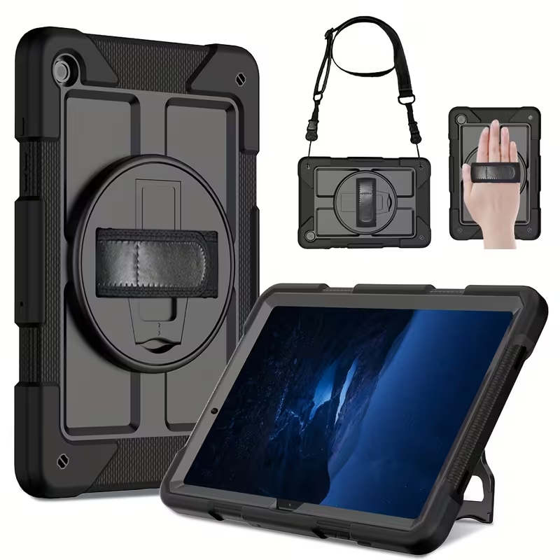 Funda para Samsung Tab A9 Plus 11" Armor con Correa Negra