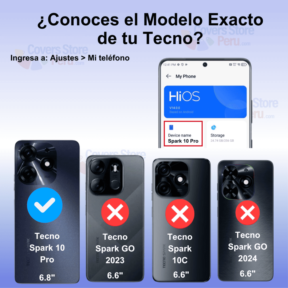 Funda para Tecno Spark 10 Pro Ahumado con Anillo Verde