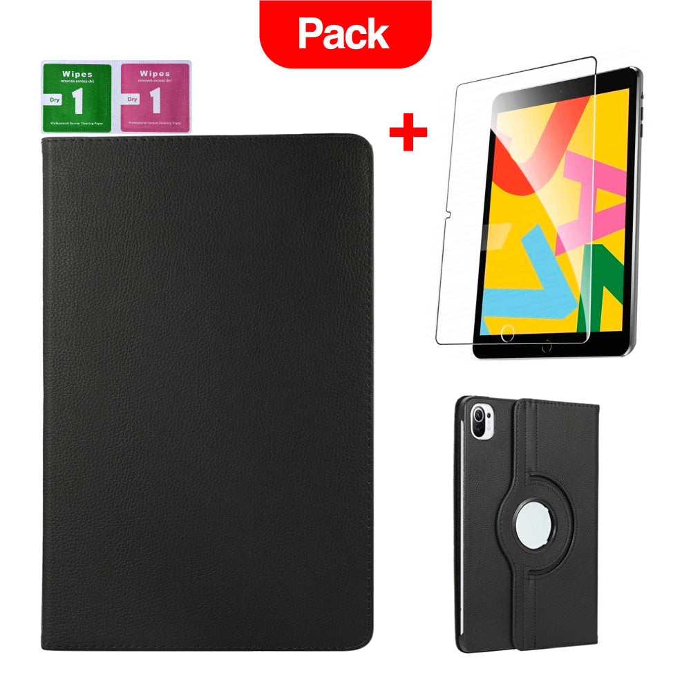 Combo Funda de Xiaomi Mi Pad 5 11" Giratoria Negro + Mica