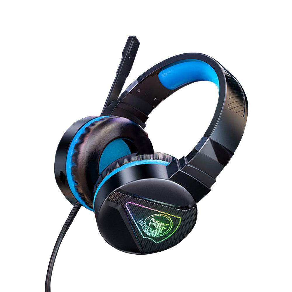 Audífono con Micrófono Gaming Hoco W104 Alámbrico 2m Azul