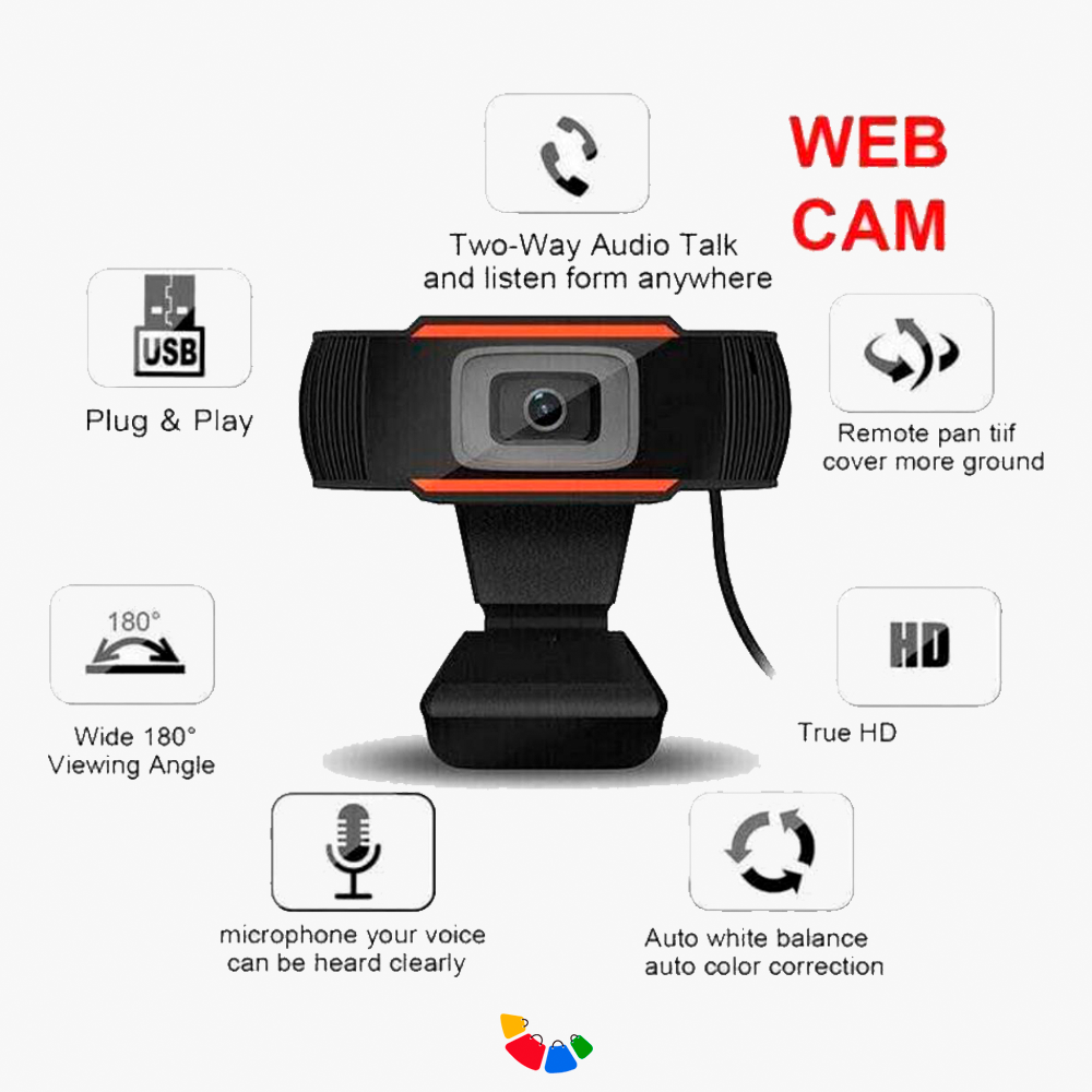Web Cam HD 720p - Con Micrófono Integrado - Micronics Othelo