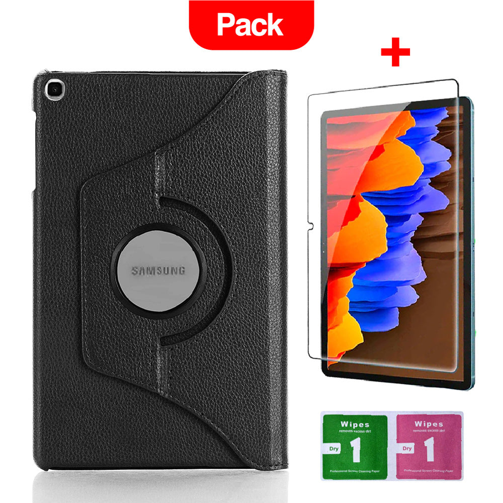 Combo Funda de Samsung Tab E 9.6" T560 360° Negro + Mica