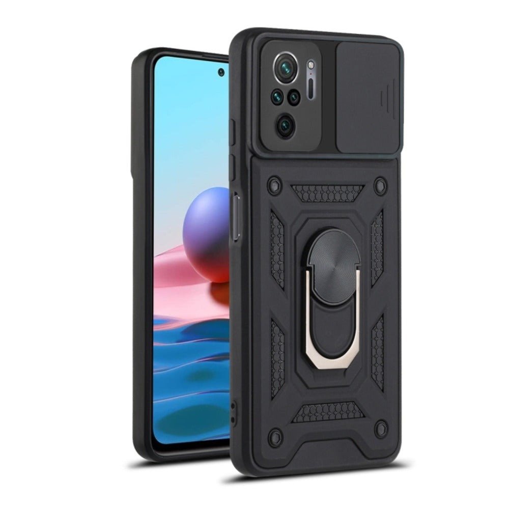 Funda Case para Xiaomi Redmi Note 10 Holder Protector Negro