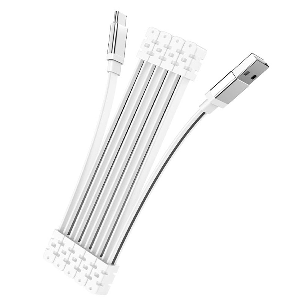 Cable USB a Tipo C 1m Hoco U103 Blanco De Alta Calidad