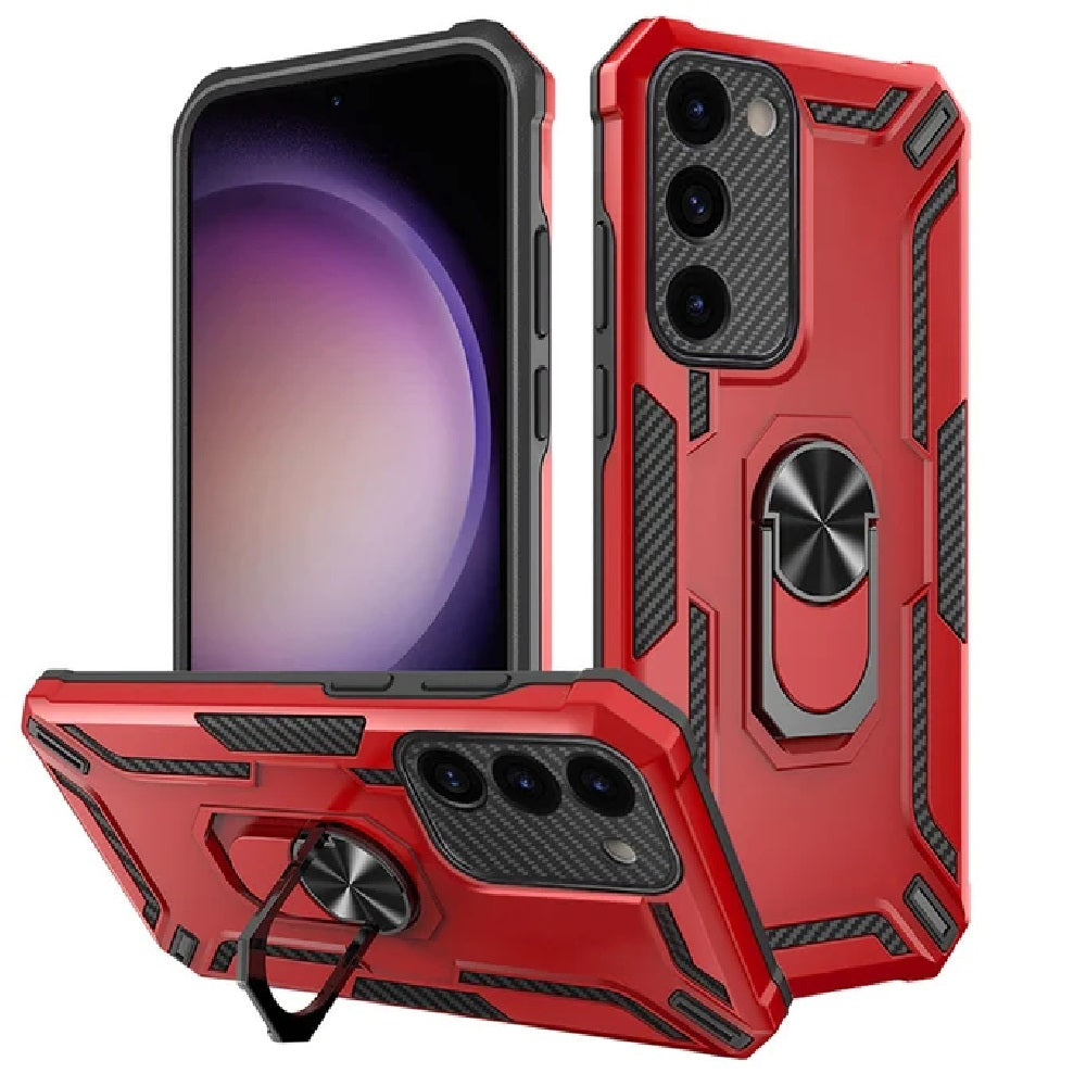 Funda para Xiaomi Redmi Note 10 5G Holder Parante con Anillo Rojo