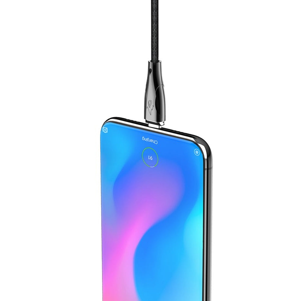 Cable Magnético USB a Tipo C 1.2m Hoco U75 Negro De Calidad