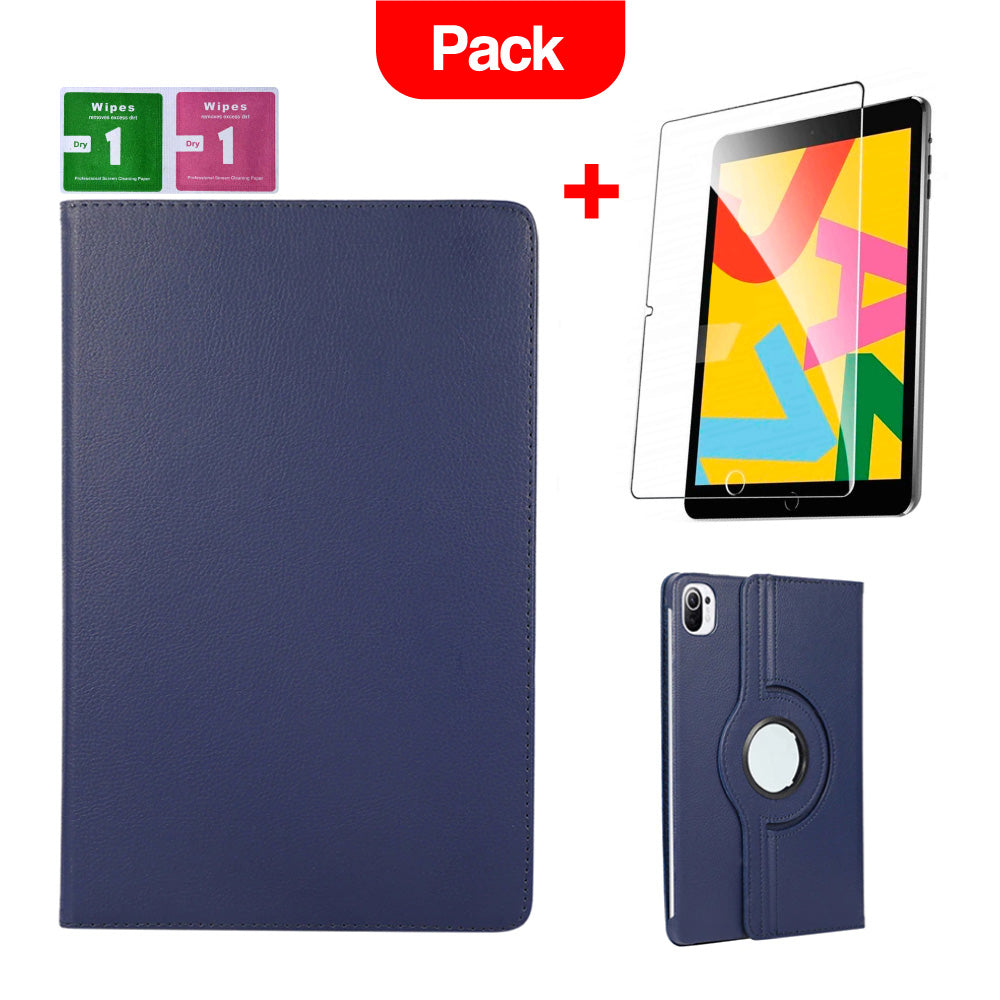 Combo Funda for Xiaomi Mi Pad 5 11" Giratoria Azul + Mica