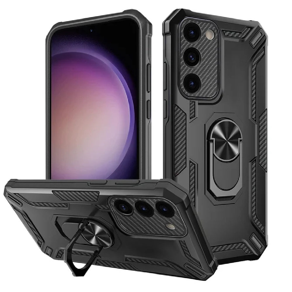 Funda para Xiaomi Redmi Note 10 5G Holder Parante con Anillo Negro