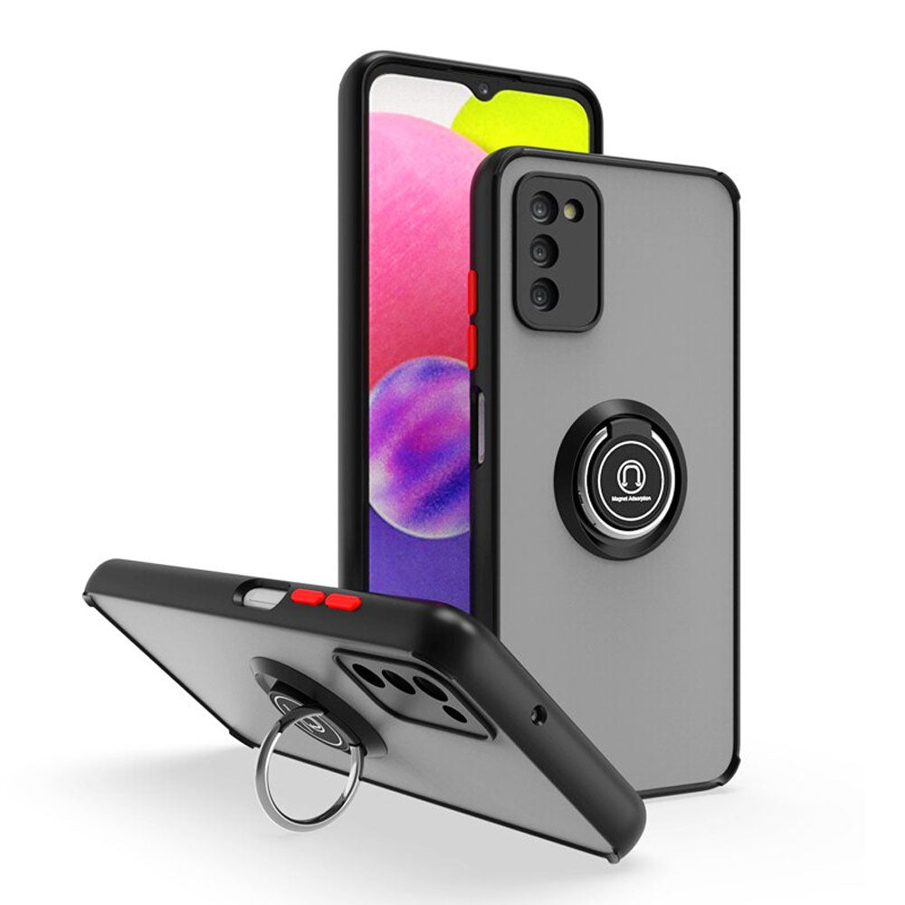 Funda para Samsung S23 Plus Ahumado con Anillo Negro