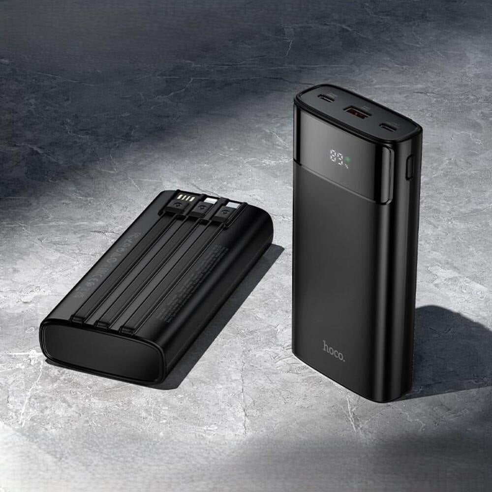 Power Bank 20000mAh Hoco DB89A 22.5W CargaNegro