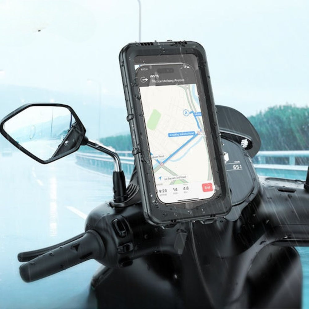 Soporte Celular para Moto Hoco DCA61 Funda Impermeable Negro