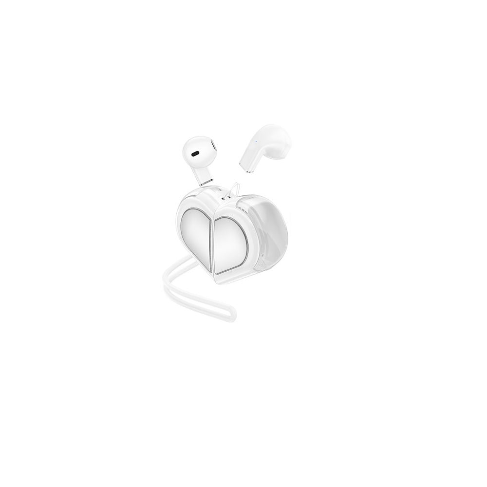 Audífonos Inalambricos Hoco DES39 Bluetooth Corazon Blanco