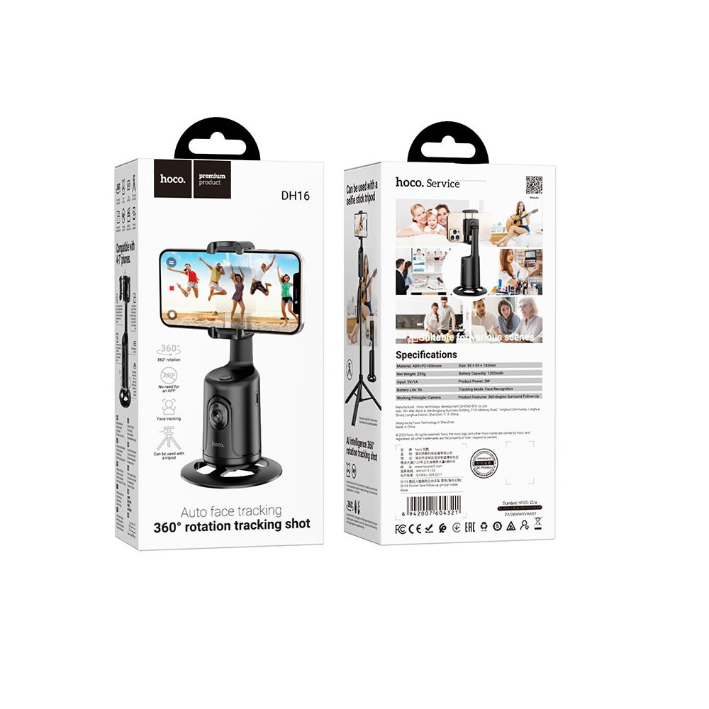 Soporte Estabilizador Gimbal Seguimiento Rostro Hoco DH16 Negro