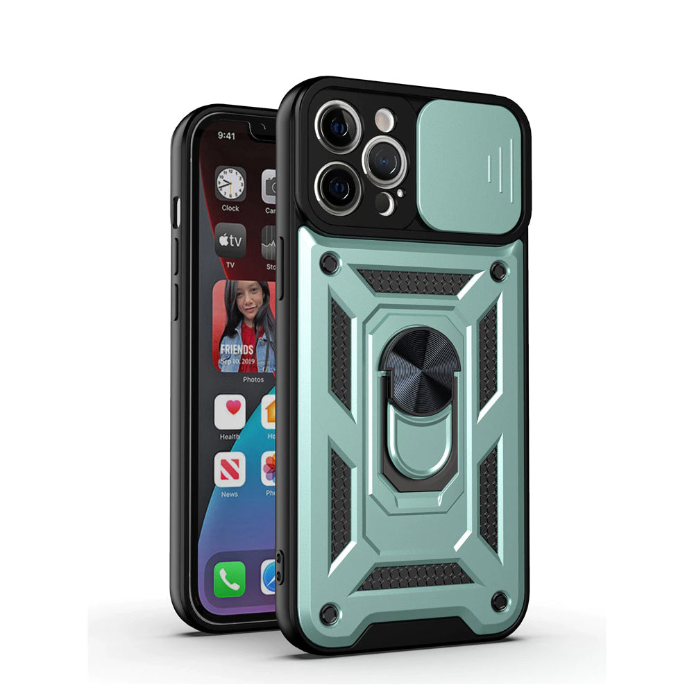 Funda Case para Samsung A17 5G Holder Camara Verde