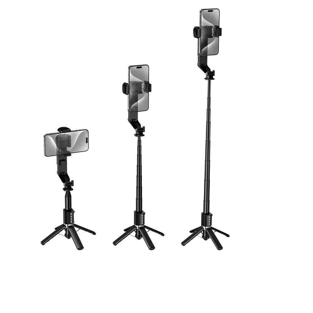 Soporte para celular Hoco DYY06 Palo Selfie Luz Negro