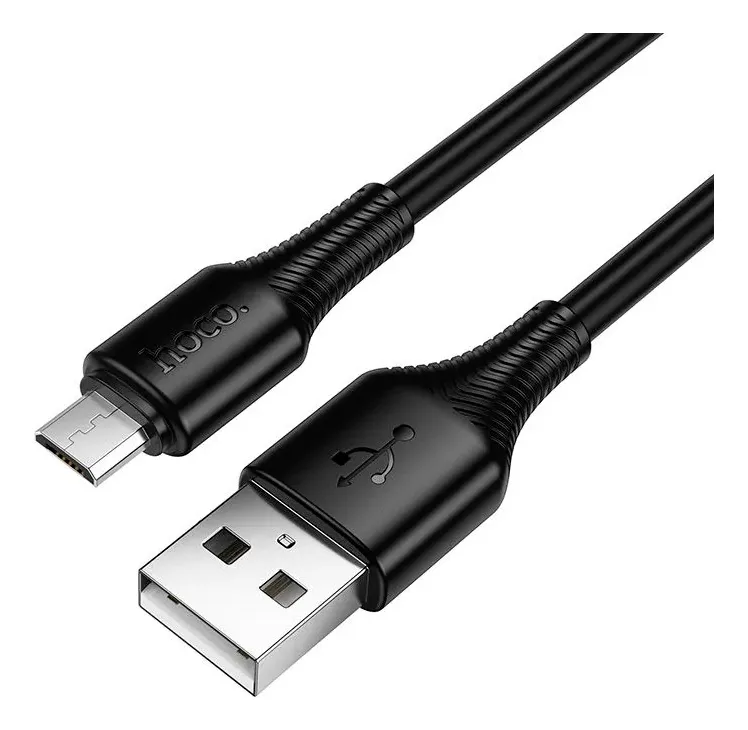 Cable Hoco X120 Beneficio USB a Micro Carga Rápida Negro